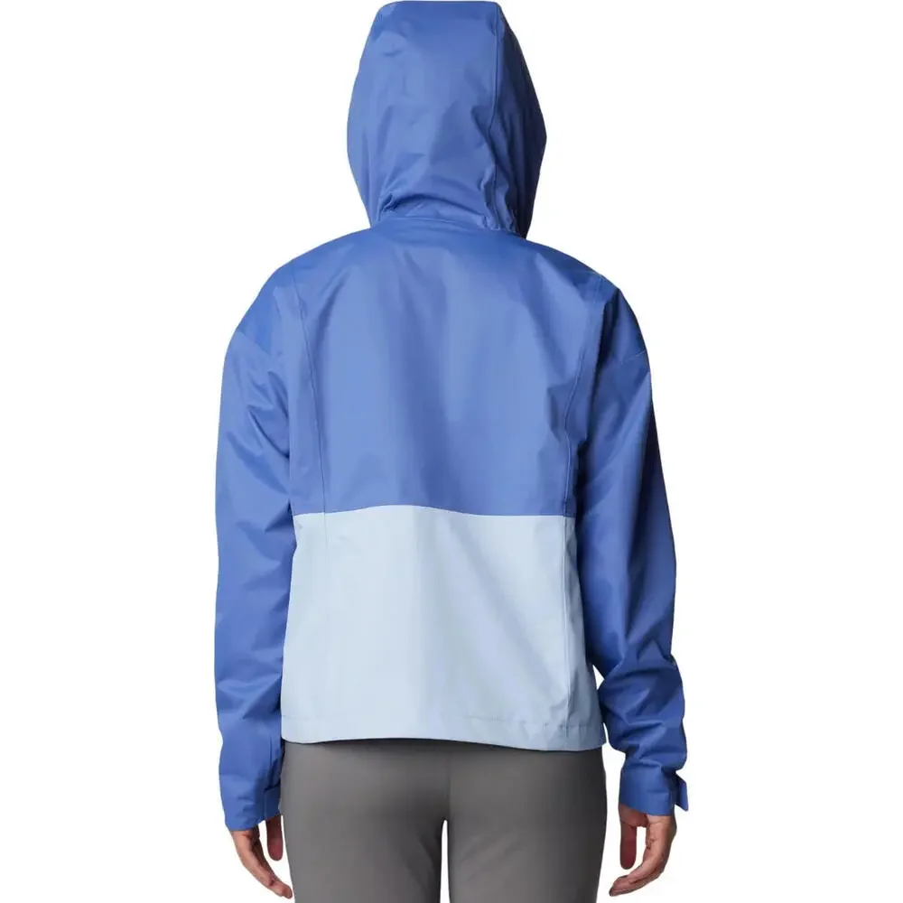 NWT Columbia Women's Hikebound Short Rain Jacket Purple Size Small Omni Tech - Picture 4 of 9